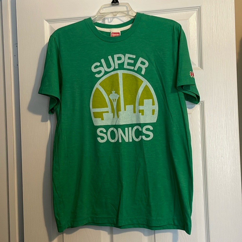 HOMAGE Green Super Sonics Short Sleeve Tee